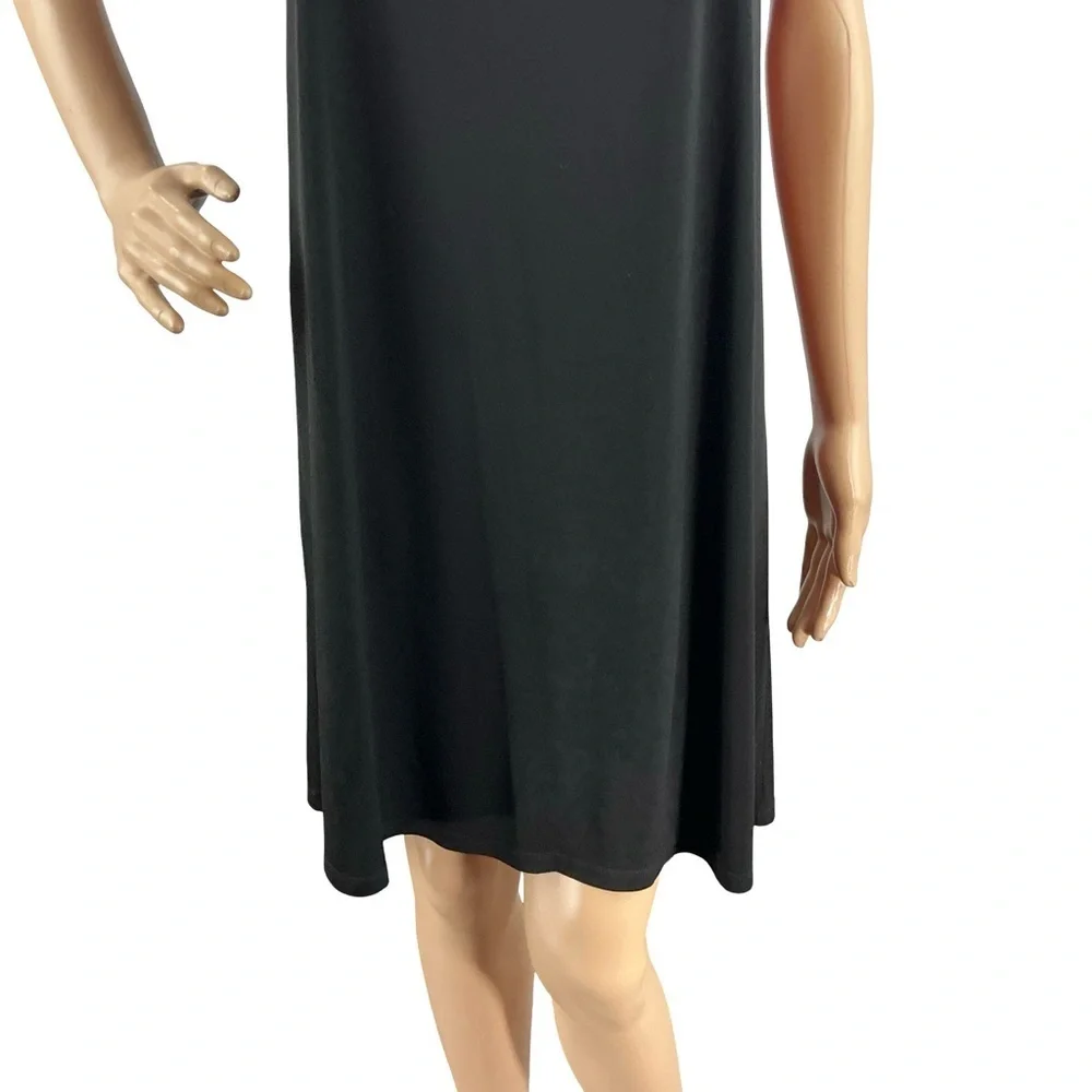 Michael Michael Kors Black Chain Strap Cocktail Shift Dress Size M